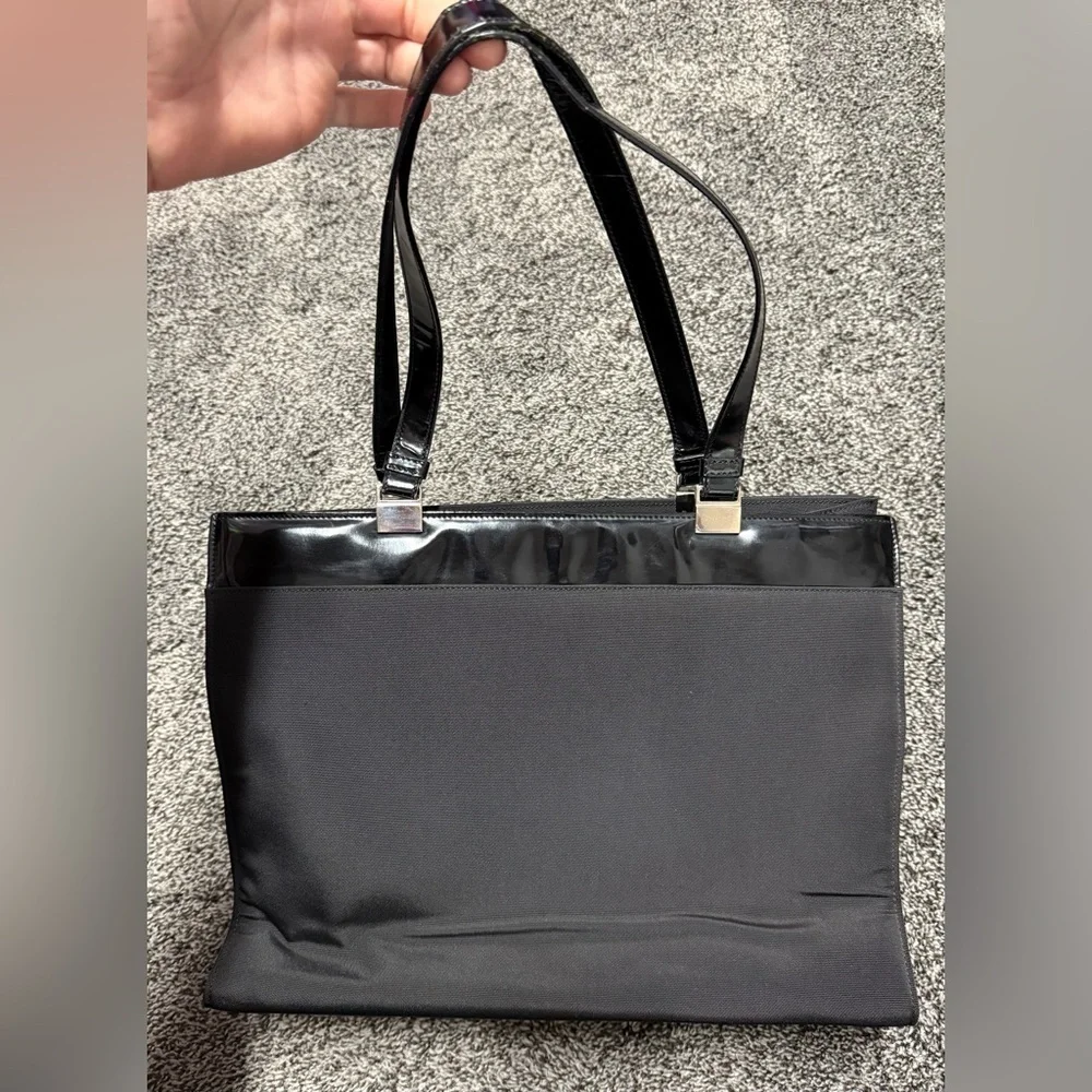 Gucci vintage large black tote
